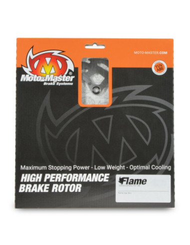 BRAKE DISC FLAME REAR