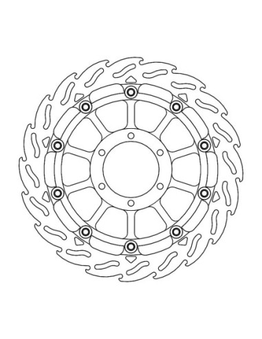 BRAKE DISC FLAME RACING FT L