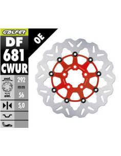 BRAKE DISC FLOAT WAVE RED