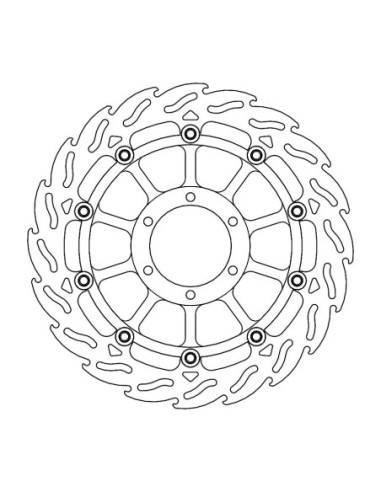FLAME FRONT DISC LEFT BMW: S10