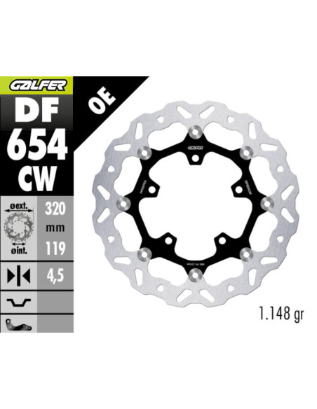 BRAKE DISC FLOAT WAVE FR