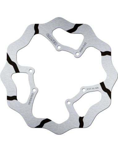BRAKE DISC FIXED WAVE GROOVED