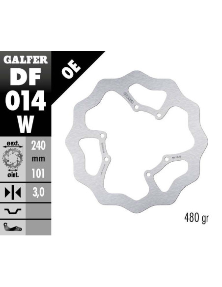 BRAKE DISC FIXED WAVE