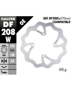 STABDŽIŲ DISKAS „FIXED WAVE“, 270 MM