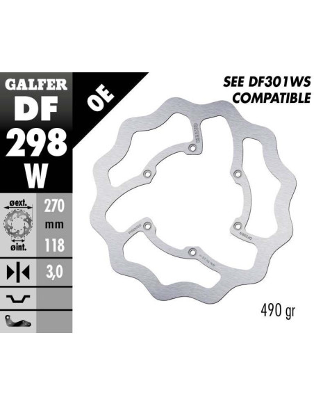 BRAKE DISC FIXED WAVE