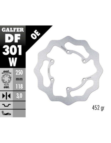 BRAKE DISC FIXED WAVE