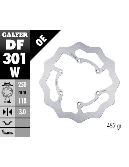 BRAKE DISC FIXED WAVE