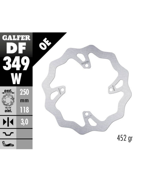 BRAKE DISC FIXED WAVE
