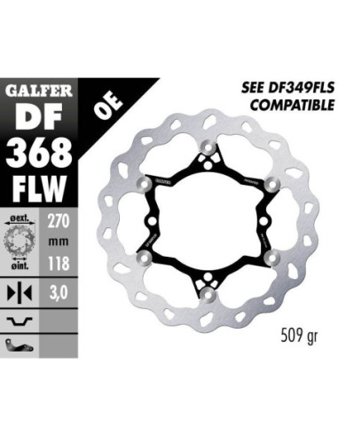 BRAKE DISC FLOAT WAVE