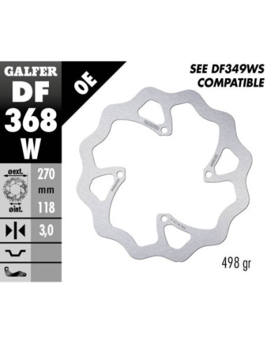 BRAKE DISC FIXED WAVE