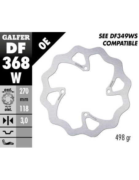 BRAKE DISC FIXED WAVE