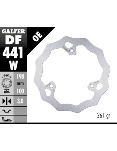 BRAKE DISC FIXED WAVE