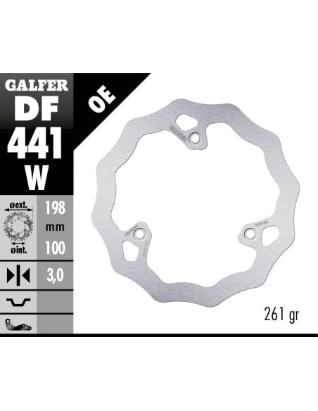 BRAKE DISC FIXED WAVE