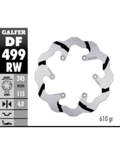 BRAKE DISC FIXED WAVE GROOVED