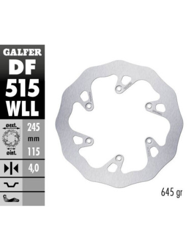BRAKE DISC FIXED WAVE SOLID
