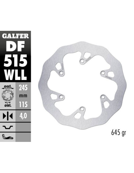 BRAKE DISC FIXED WAVE SOLID