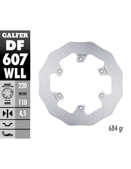 BRAKE DISC FIXED WAVE SOLID