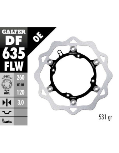 BRAKE DISC FLOAT WAVE