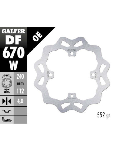 BRAKE DISC FIXED WAVE