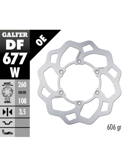 BRAKE DISC FIXED WAVE