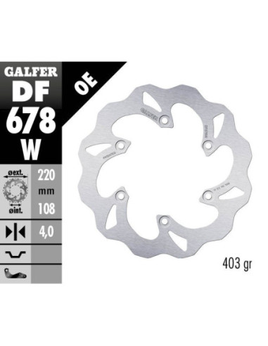 BRAKE DISC FIXED WAVE