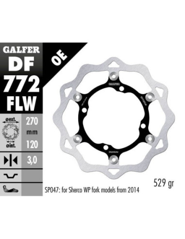 BRAKE DISC FLOAT WAVE