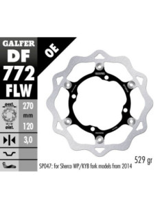 BRAKE DISC FLOAT WAVE GROOVED