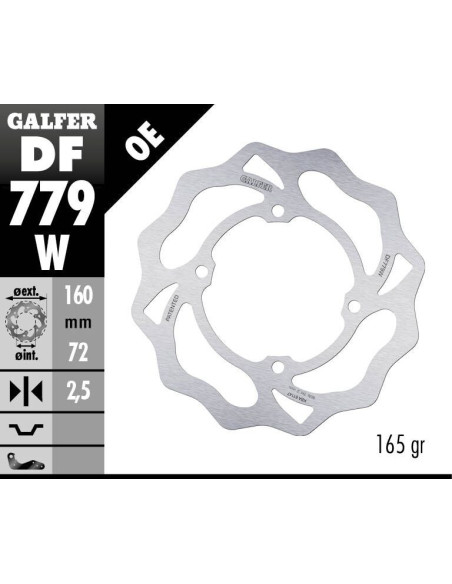 BRAKE DISC FIXED WAVE