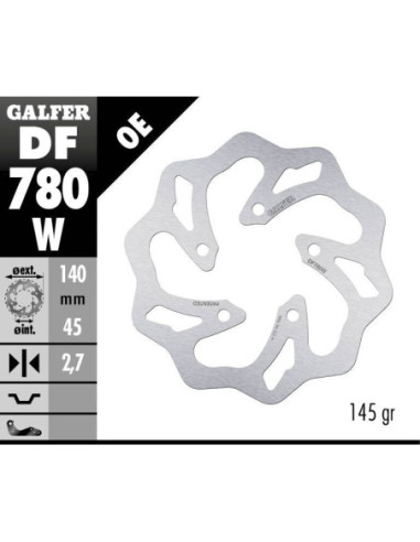 BRAKE DISC FIXED WAVE