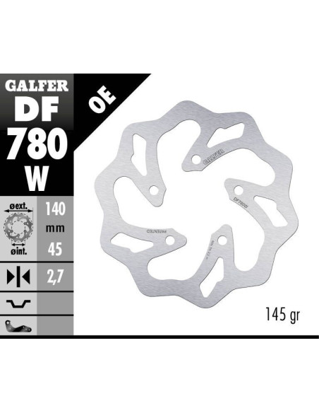BRAKE DISC FIXED WAVE