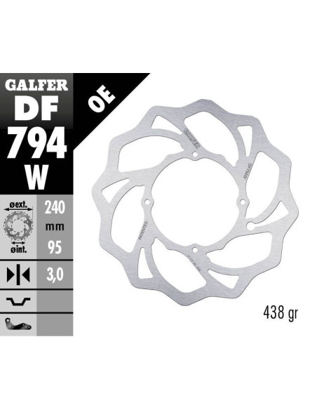 BRAKE DISC FIXED WAVE