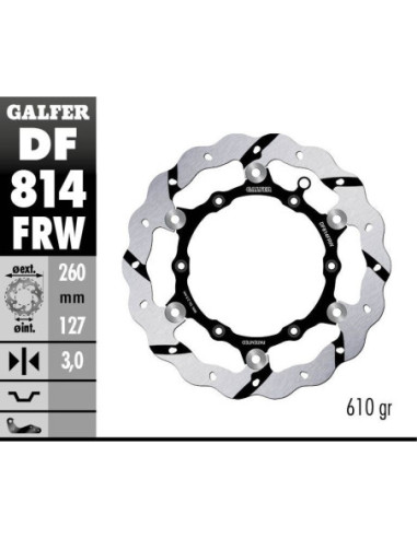BRAKE DISC FLOAT WAVE GROOVED