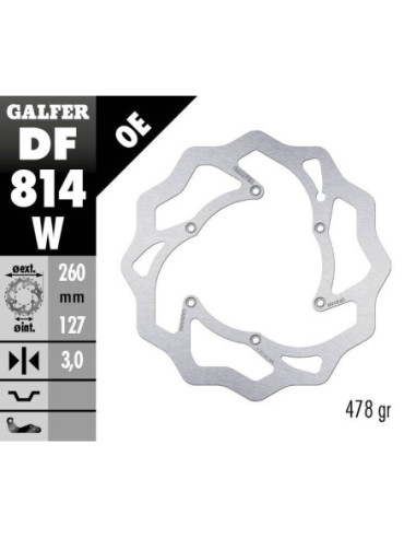 BRAKE DISC FIXED WAVE
