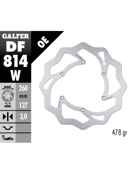 BRAKE DISC FIXED WAVE