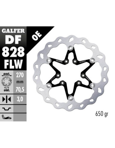 BRAKE DISC FLOAT WAVE