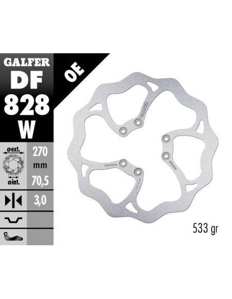BRAKE DISC FIXED WAVE