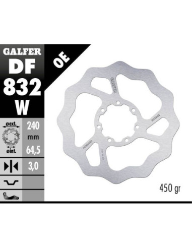 BRAKE DISC FIXED WAVE