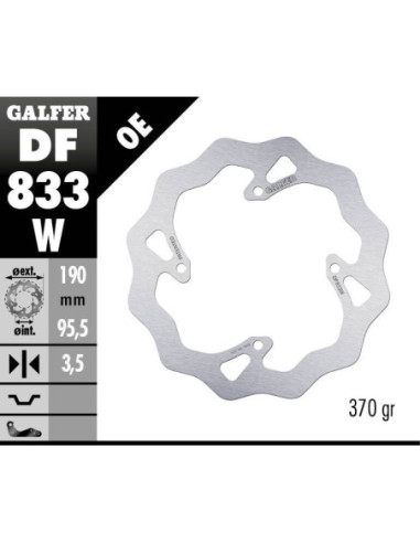 BRAKE DISC FIXED WAVE