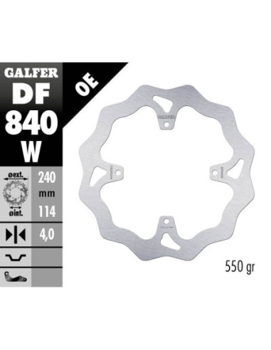 BRAKE DISC FIXED WAVE