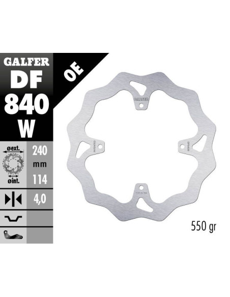 BRAKE DISC FIXED WAVE