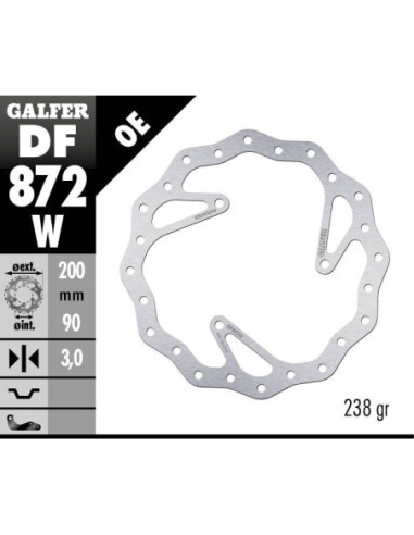 BRAKE DISC FIXED WAVE