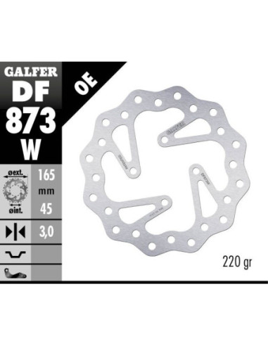 BRAKE DISC FIXED WAVE