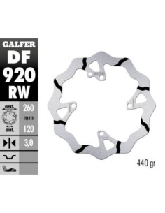 BRAKE DISC FIXED WAVE GROOVED