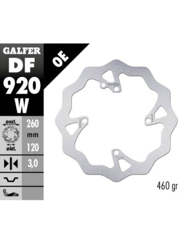 BRAKE DISC FIXED WAVE