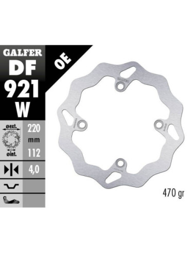 BRAKE DISC FIXED WAVE