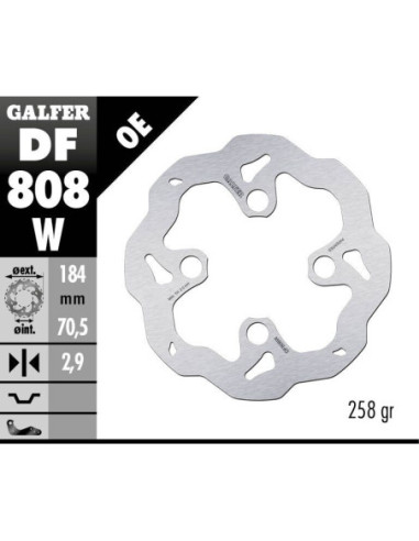 BRAKE DISC WAVE FIXED