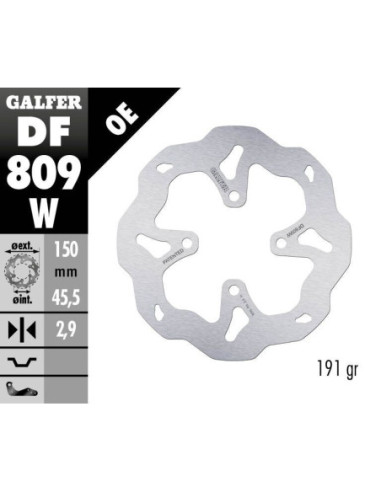 BRAKE DISC WAVE FIXED