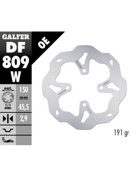 BRAKE DISC WAVE FIXED