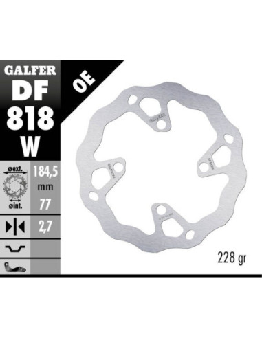 BRAKE DISC WAVE FIXED