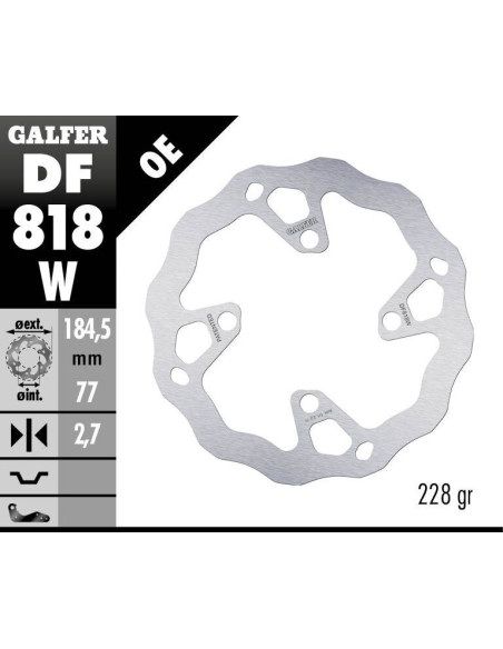 BRAKE DISC WAVE FIXED